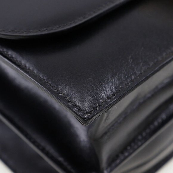 HERMES Chianti Shoulder Bag one belt vintage Black / Gold Hardware Box sca... - Picture 14 of 16